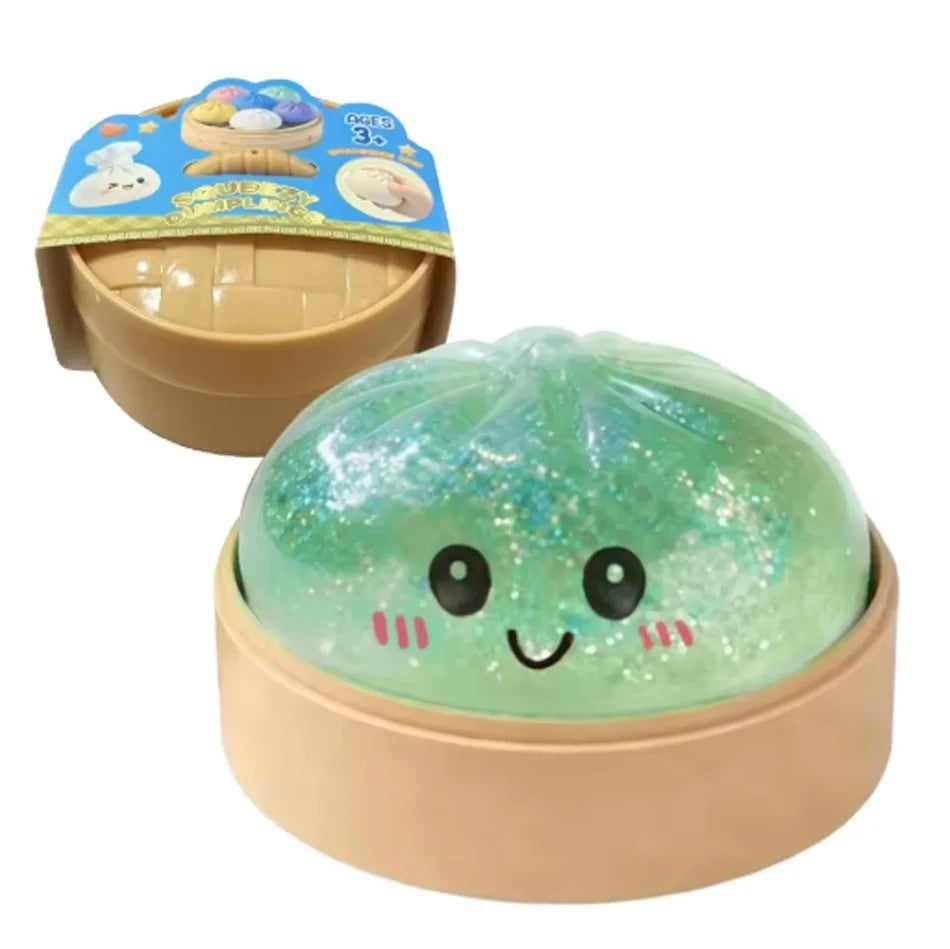 Mini Glitter Bao Bun Squishy Toy Mystery Blind Box for Stress Relief