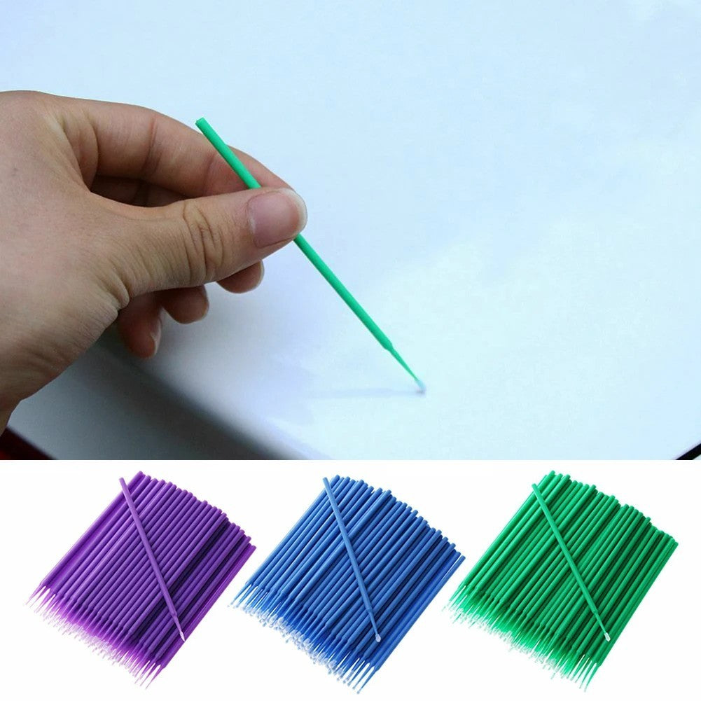 Car Paint Touch-Up and Cleaning Applicator Brushes — 100 Pack