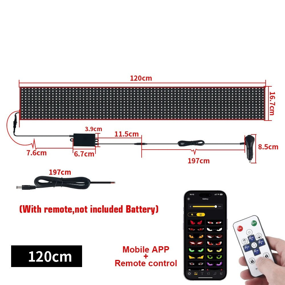 Truck-Specific Dynamic Devil's Eye LED Screen Light