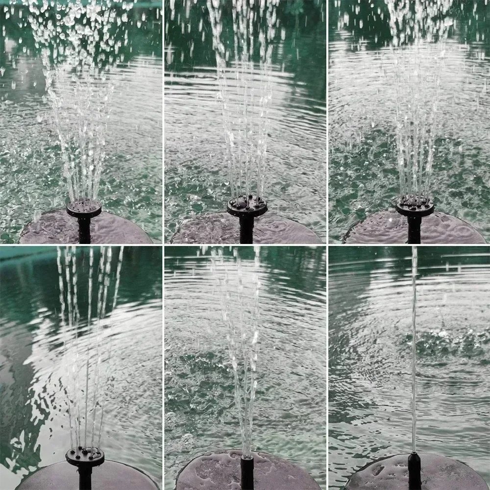 Solar-Powered Floating Fountain Pump for Pond or Bird Bath