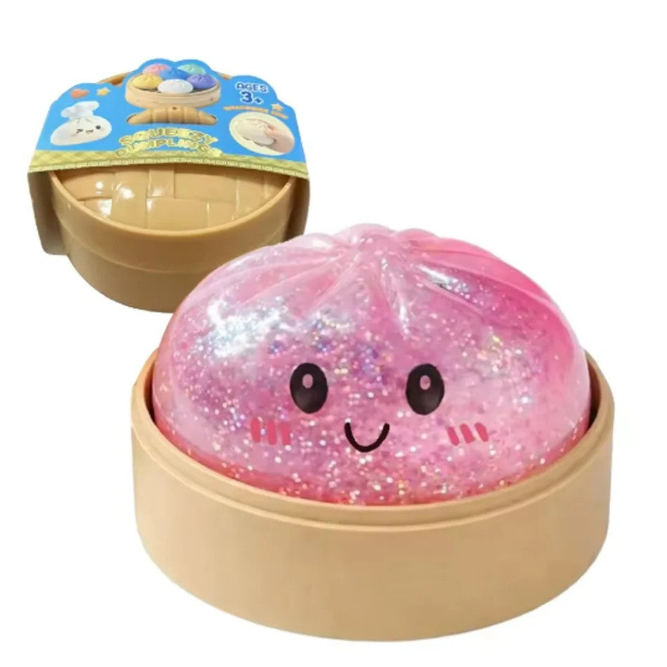 Mini Glitter Bao Bun Squishy Toy Mystery Blind Box for Stress Relief