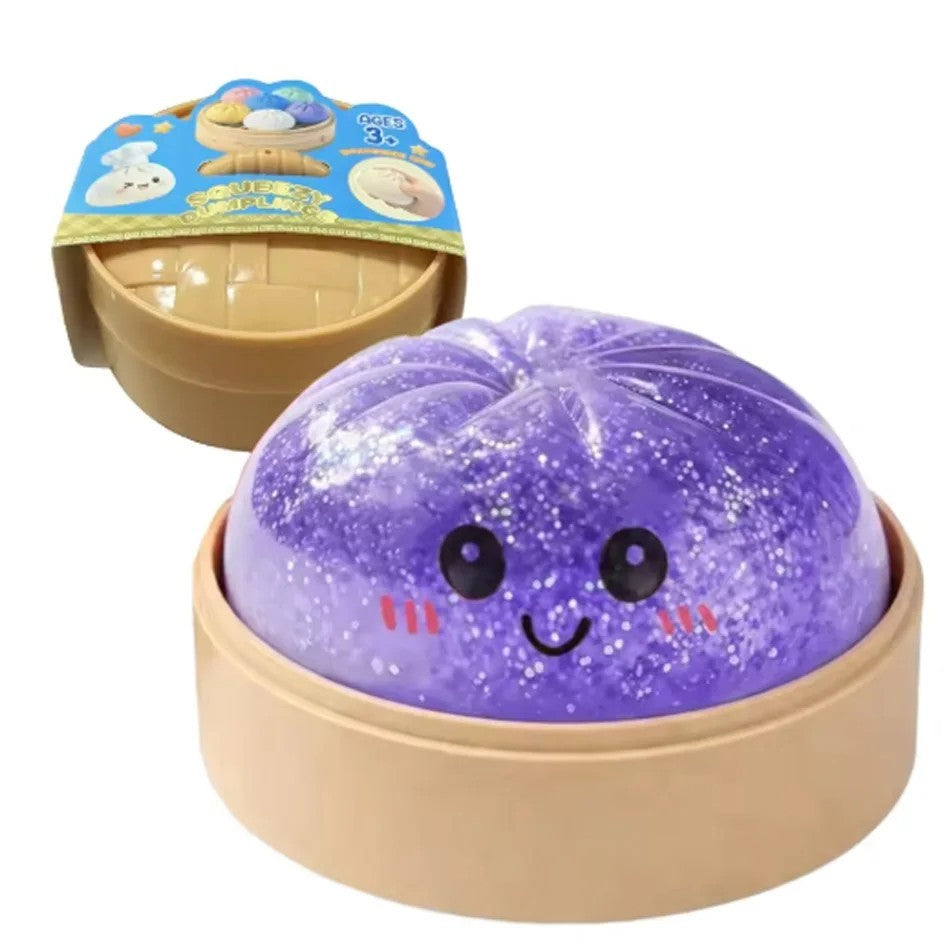 Mini Glitter Bao Bun Squishy Toy Mystery Blind Box for Stress Relief