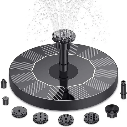 Solar-Powered Floating Fountain Pump for Pond or Bird Bath