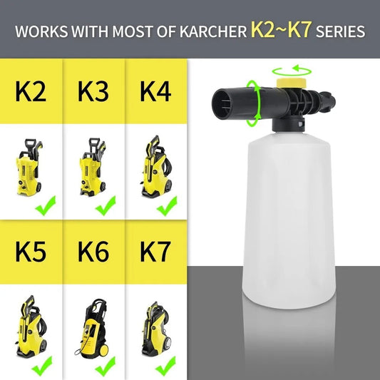 Snow Foam Lance Cannon for Karcher K2–K7 Pressure Washers