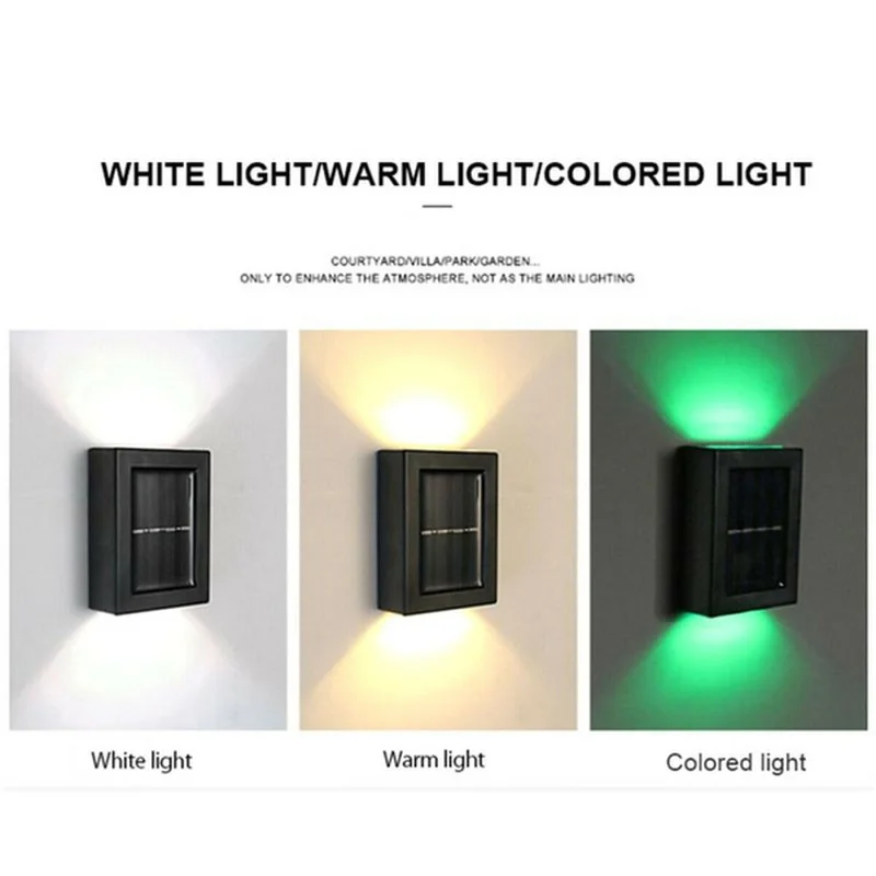 Super-Cheese Solar Up/Down Outdoor Wall Spotlights