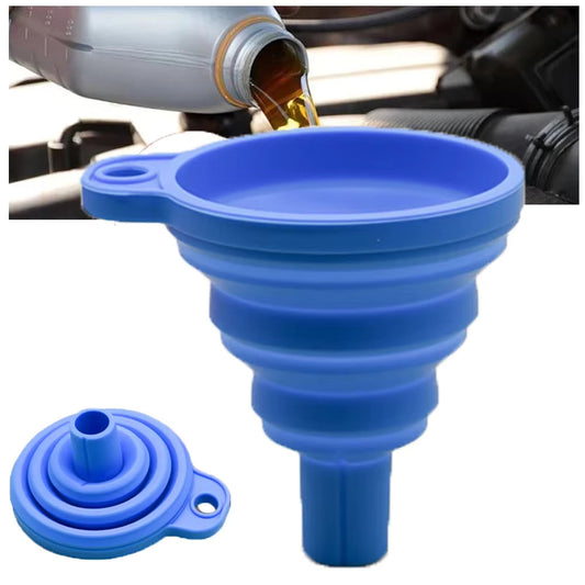 Universal Foldable Silicone Car Oil and Fluid Funnel