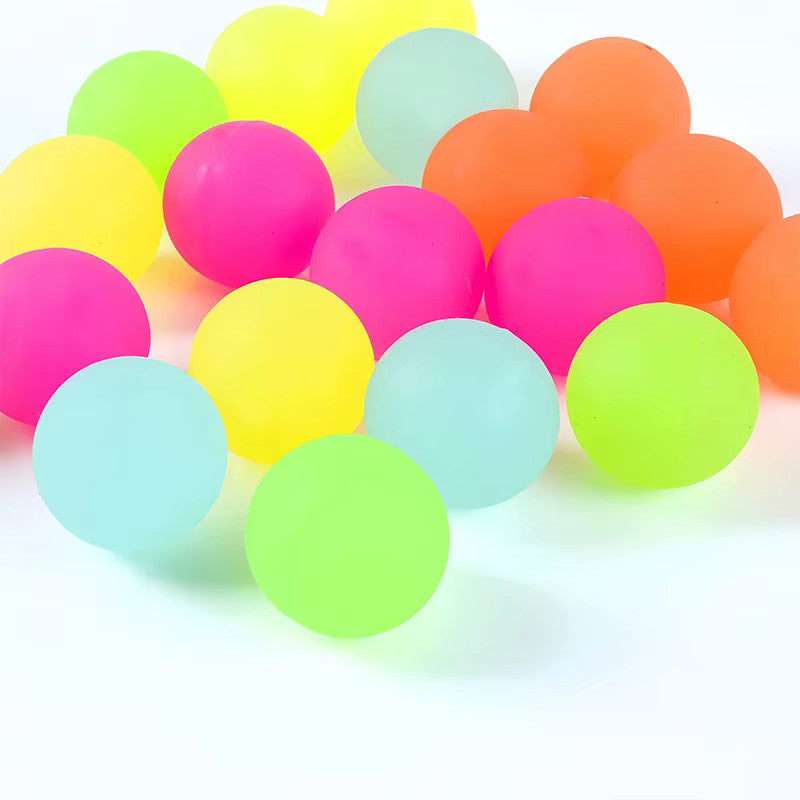 Glow-in-the-Dark Rubber Bouncy Balls for Kids' Party Bags