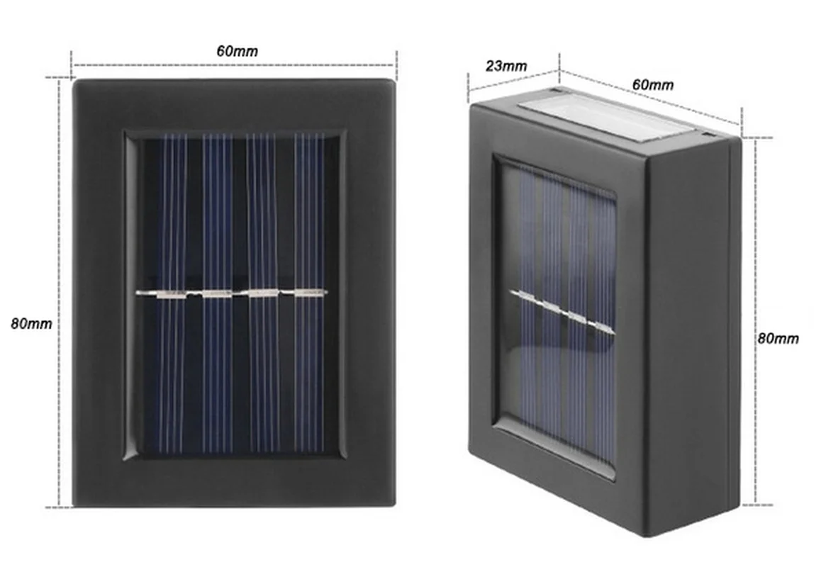 Super-Cheese Solar Up/Down Outdoor Wall Spotlights
