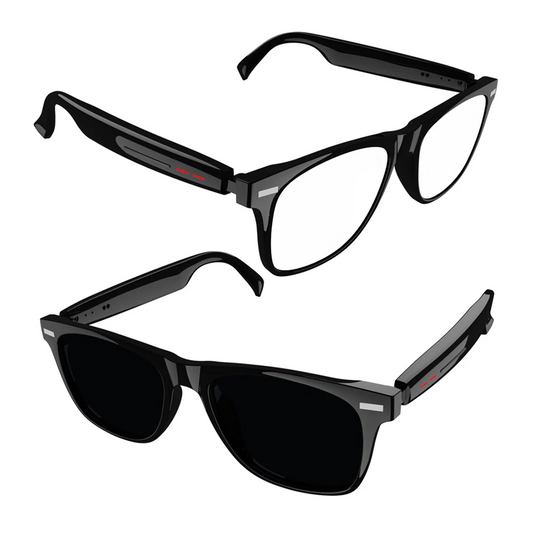 Apwikoger 4K ChatGPT AI Glasses, 100MP Camera, Bluetooth, 260mAh Battery