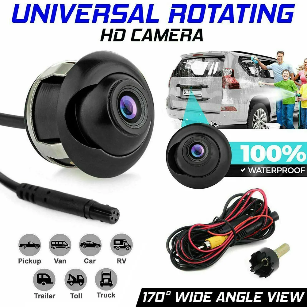 Vehilcine Waterproof Rotating HD Reversing Camera with Night Vision