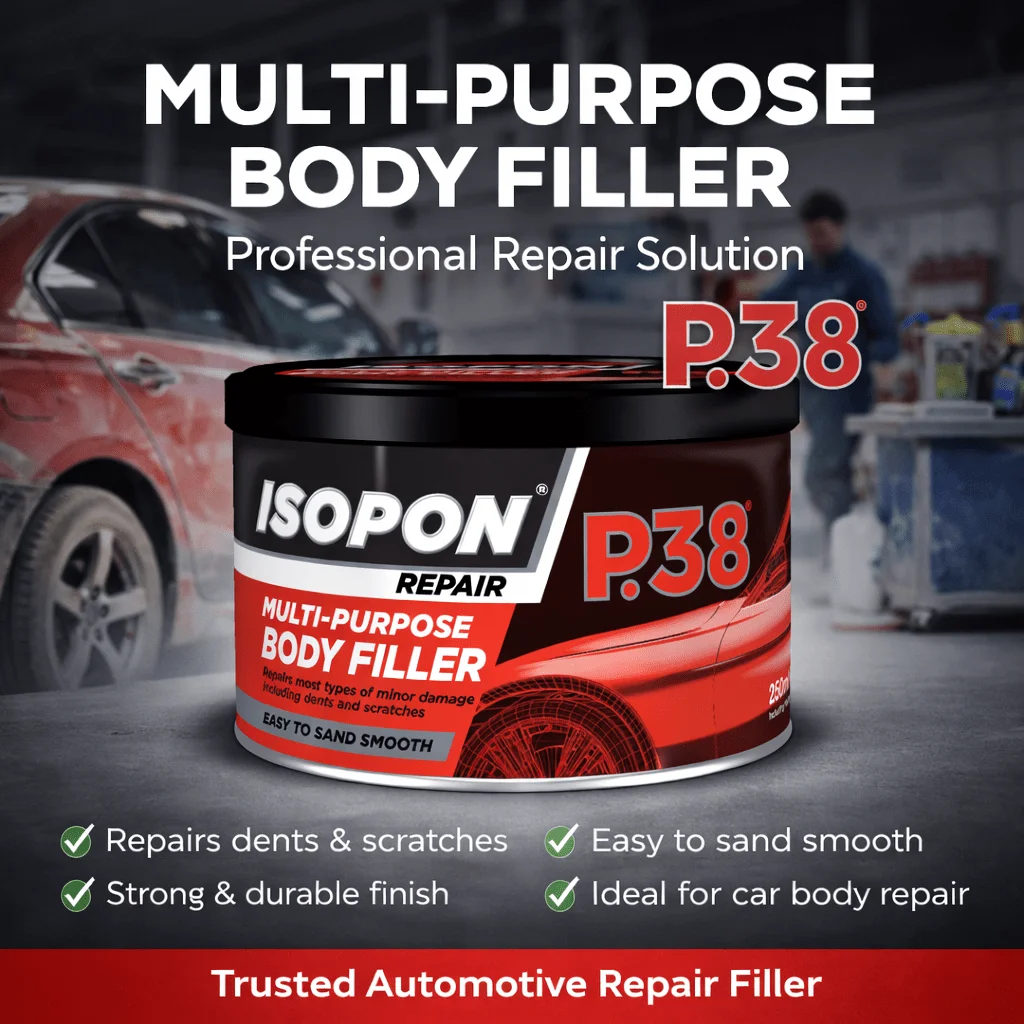 U-Pol Davids Isopon P38 Easy-Sand Car Body Filler 250ml