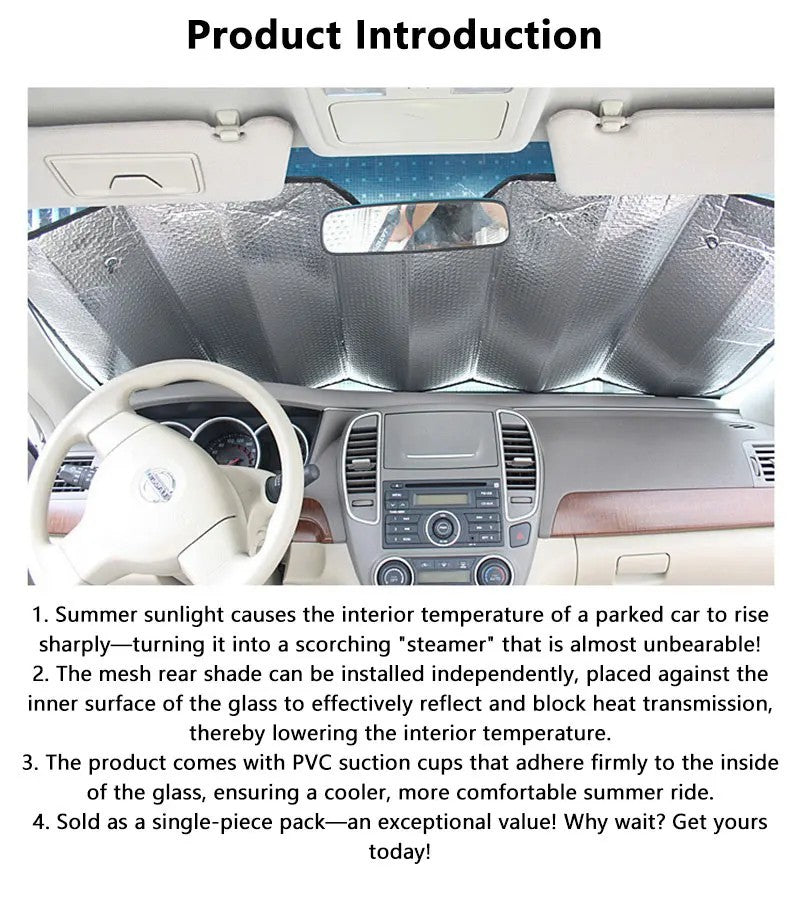 Goodyear Universal Folding Foil Front/Rear Windscreen Sun Shade