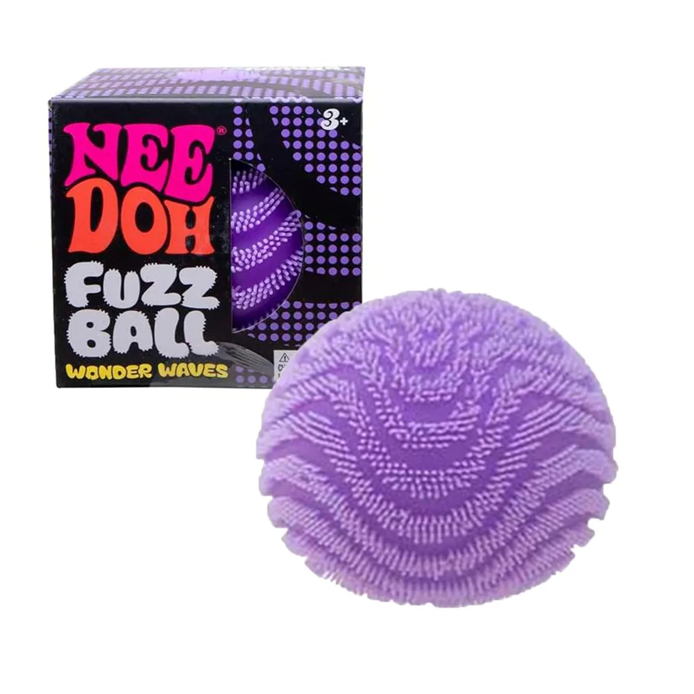 Schylling NeeDoh Fuzz Ball Velvet Sensory Squishy Toy