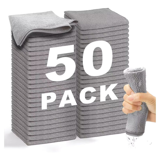 Lint-Free Absorbent Reusable Microfibre Cleaning Cloths for Car and Home