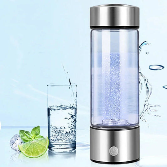 Portable 450ml Hydrogen-Rich Water Generator Bottle