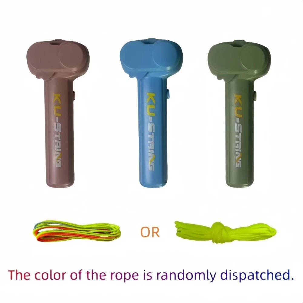 ZBS Glow-in-the-Dark Handheld Electric Rope Launcher Toy