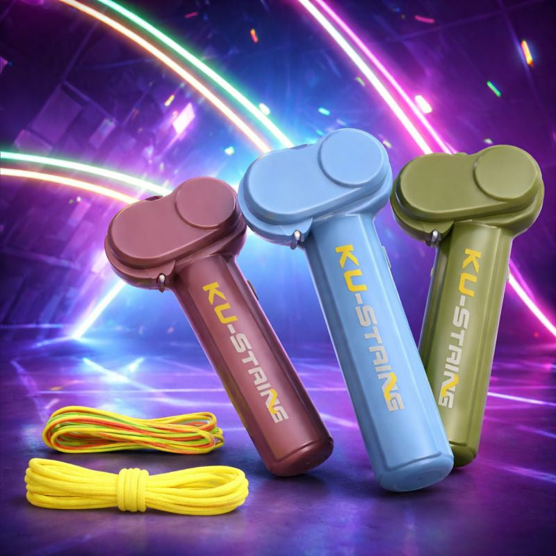 ZBS Glow-in-the-Dark Handheld Electric Rope Launcher Toy