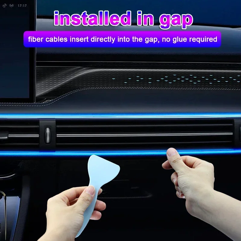 GZQGT 5m USB RGB Interior LED Strip Light with App Control