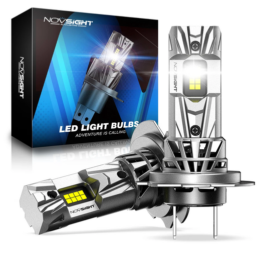 Novsight H7 White LED Headlight Bulbs 60W 30000LM 6500K CANbus — Twin Pack