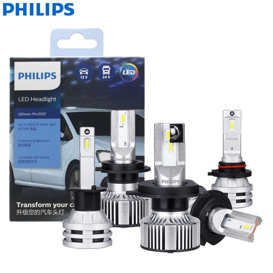 Philips Ultinon Pro3101 Bright White LED Bulbs H1/H3/H4/H7/H11/HB3/9005 12V/24V 6000K