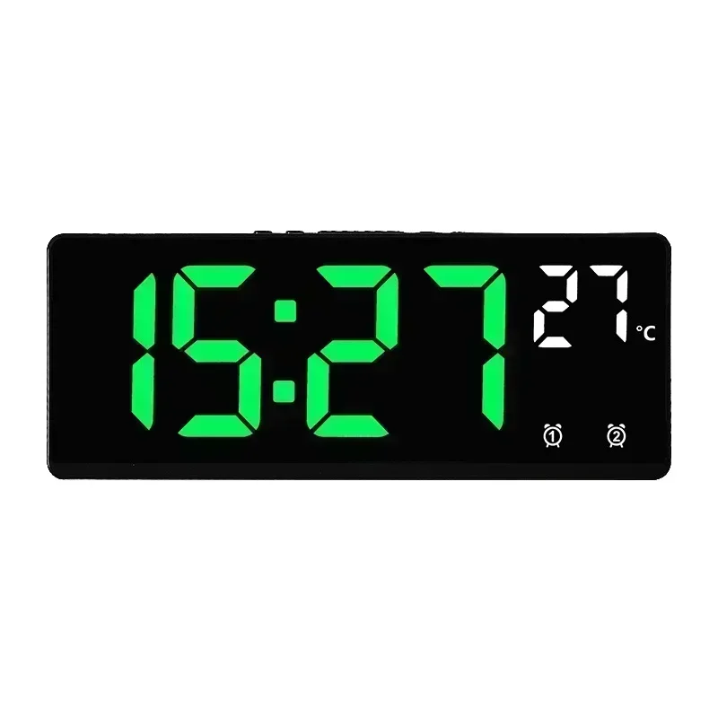 Voice-Control Digital Alarm Clock with Temperature, Dual Alarm and Snooze