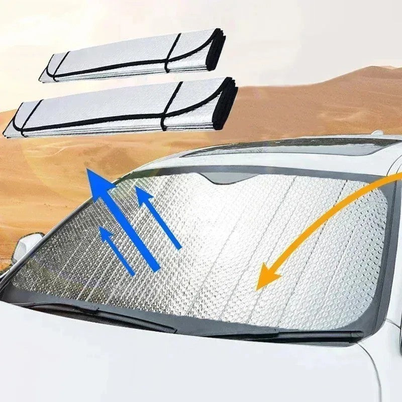 Goodyear Universal Folding Foil Front/Rear Windscreen Sun Shade