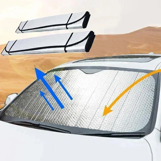Goodyear Universal Folding Foil Front/Rear Windscreen Sun Shade