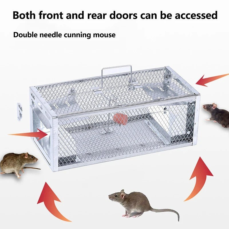 Heavy-Duty Two-Door Humane Rat and Squirrel Cage Trap