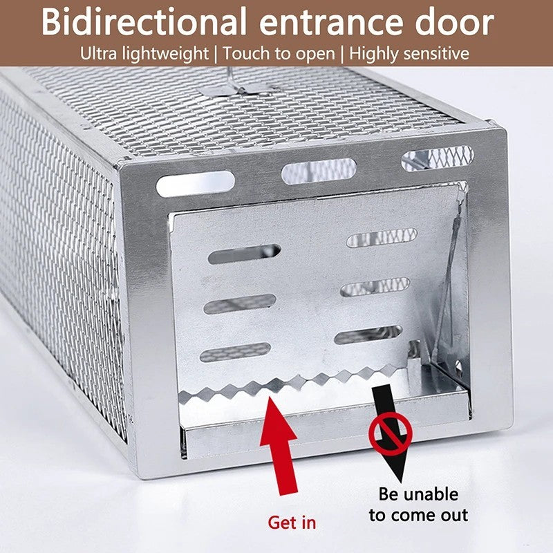 Heavy-Duty Two-Door Humane Rat and Squirrel Cage Trap
