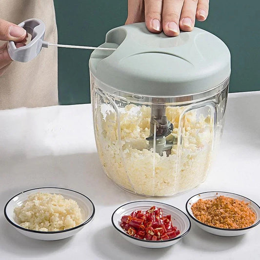 Manual Rotary Garlic and Vegetable Chopper 500/900ml