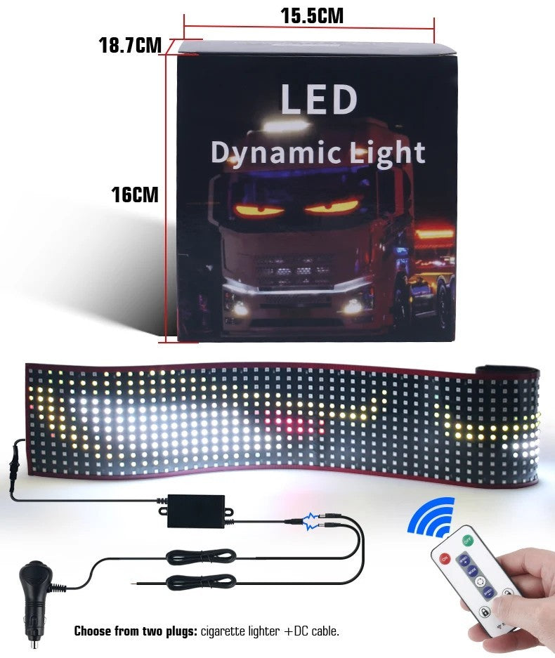 Truck-Specific Dynamic Devil's Eye LED Screen Light