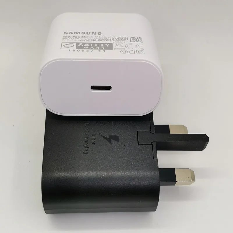 Samsung 45W Super Fast Charger with UK Plug and 6ft Cable for Galaxy Phones