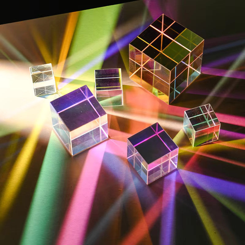 20mm Glass CMY Optical Prism Cube for Photography and Colour Refraction