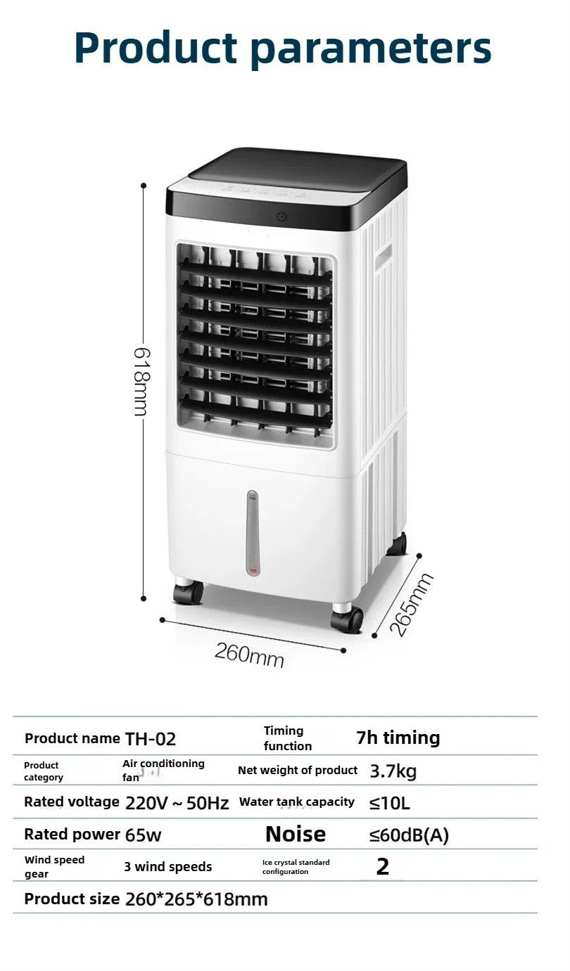 10L 3-in-1 Portable Air Cooler, Fan and Humidifier with Remote