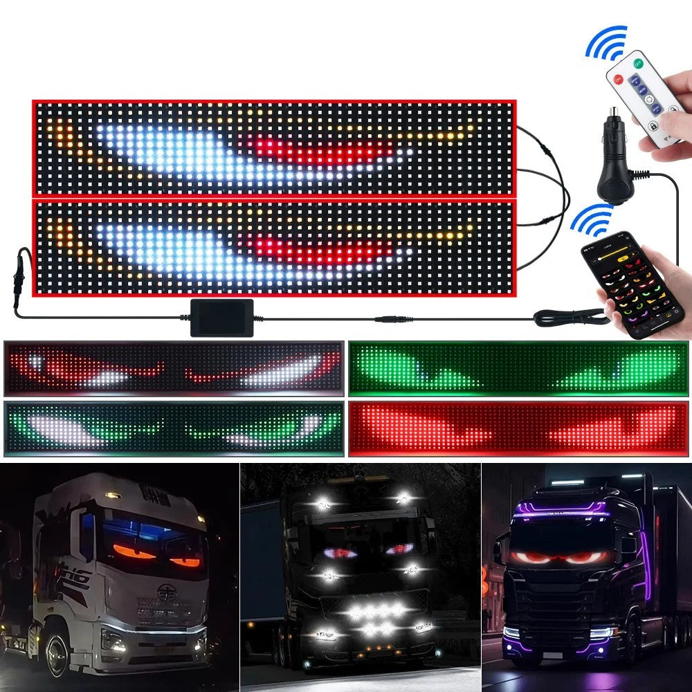 Truck-Specific Dynamic Devil's Eye LED Screen Light