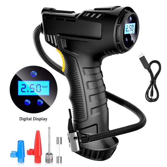 Cordless Portable Electric Car Tyre Inflator and Air Compressor