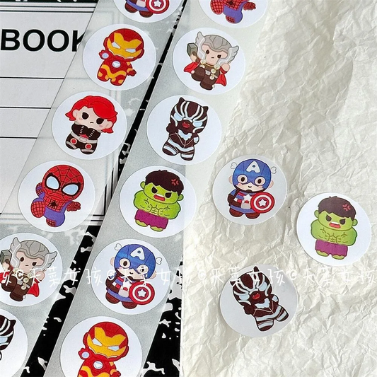 Bandai MV Character Decorative Round Stickers — 500 Pack