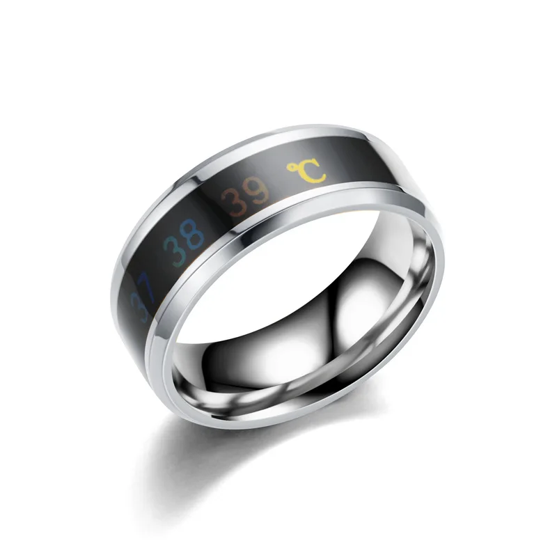 Utag Intelligent Titanium Steel Mood Temperature-Sensing Ring
