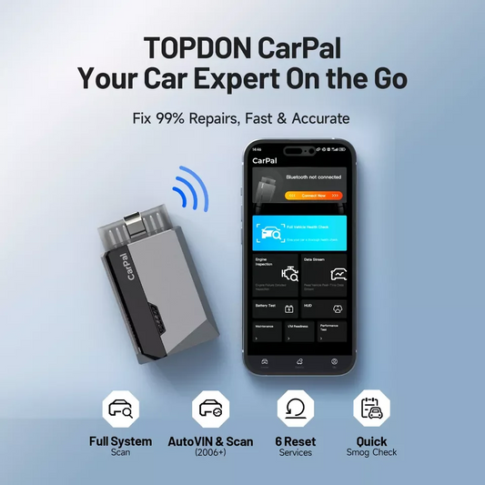 Topdon CarPal-E Bluetooth OBD2 All-System Diagnostic and Reset Scanner