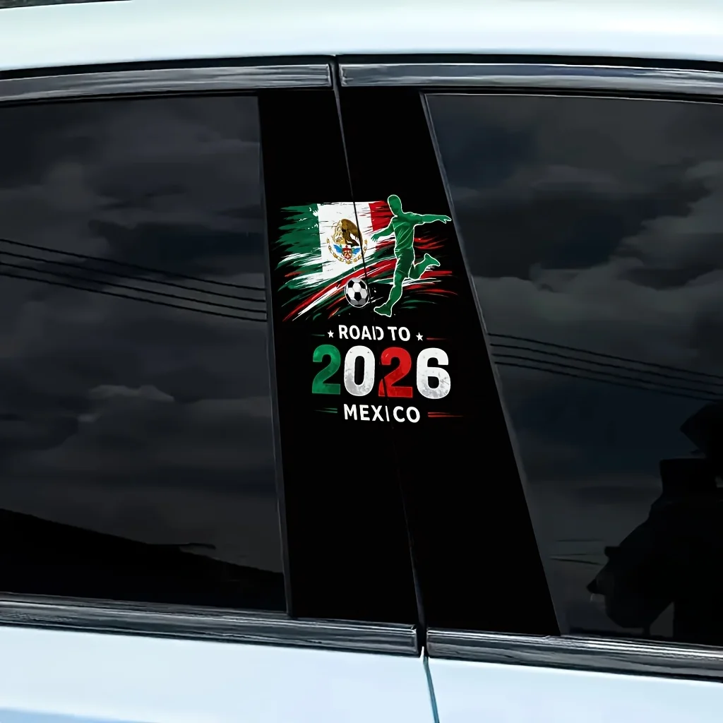 FIFA World Cup 2026 Cartoon Car Pillar Decorative Sticker
