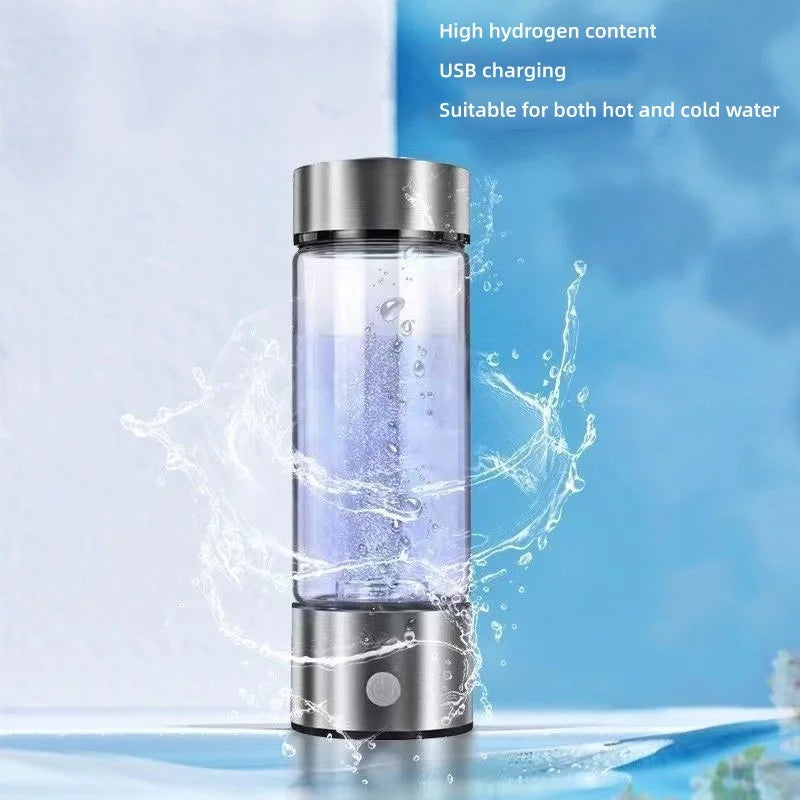 Portable 450ml Hydrogen-Rich Water Generator Bottle