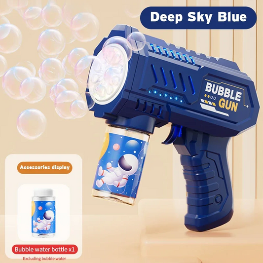 10-Hole Handheld Automatic Electric Bubble Gun for Children