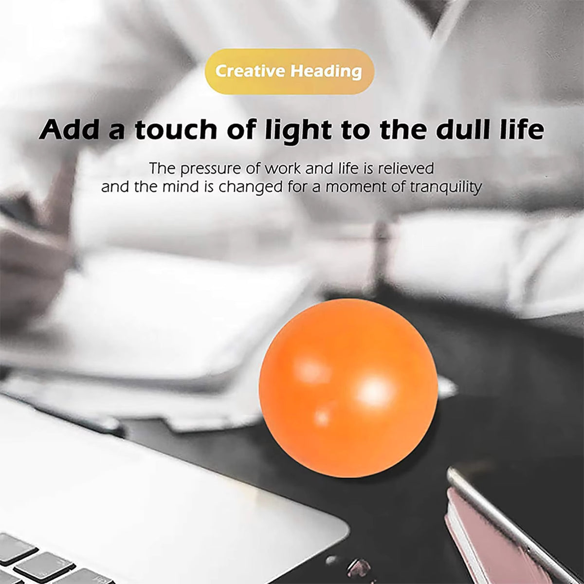 Glow-in-the-Dark Sticky Ceiling Balls Sensory Fidget Toys — 6 Pack