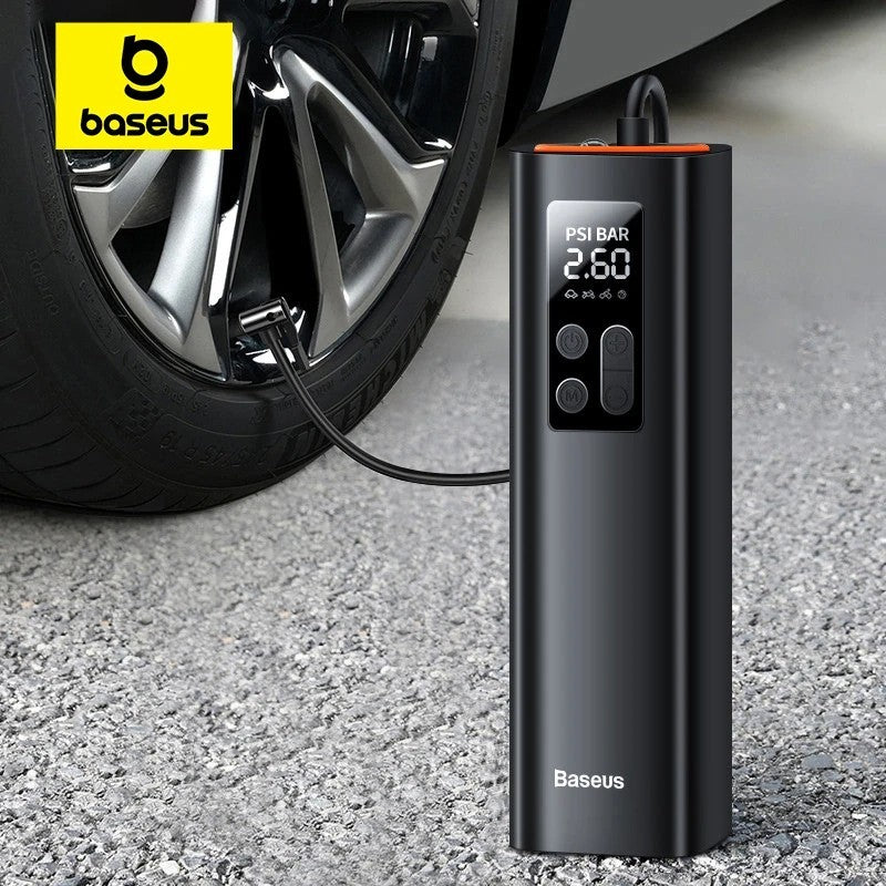 Baseus 12V 150 PSI Mini Smart Digital Tyre Inflator for Car/Bicycle