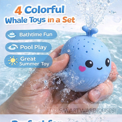 ZBS Whale Bath Sponge Squeeze Toy for Babies and Children