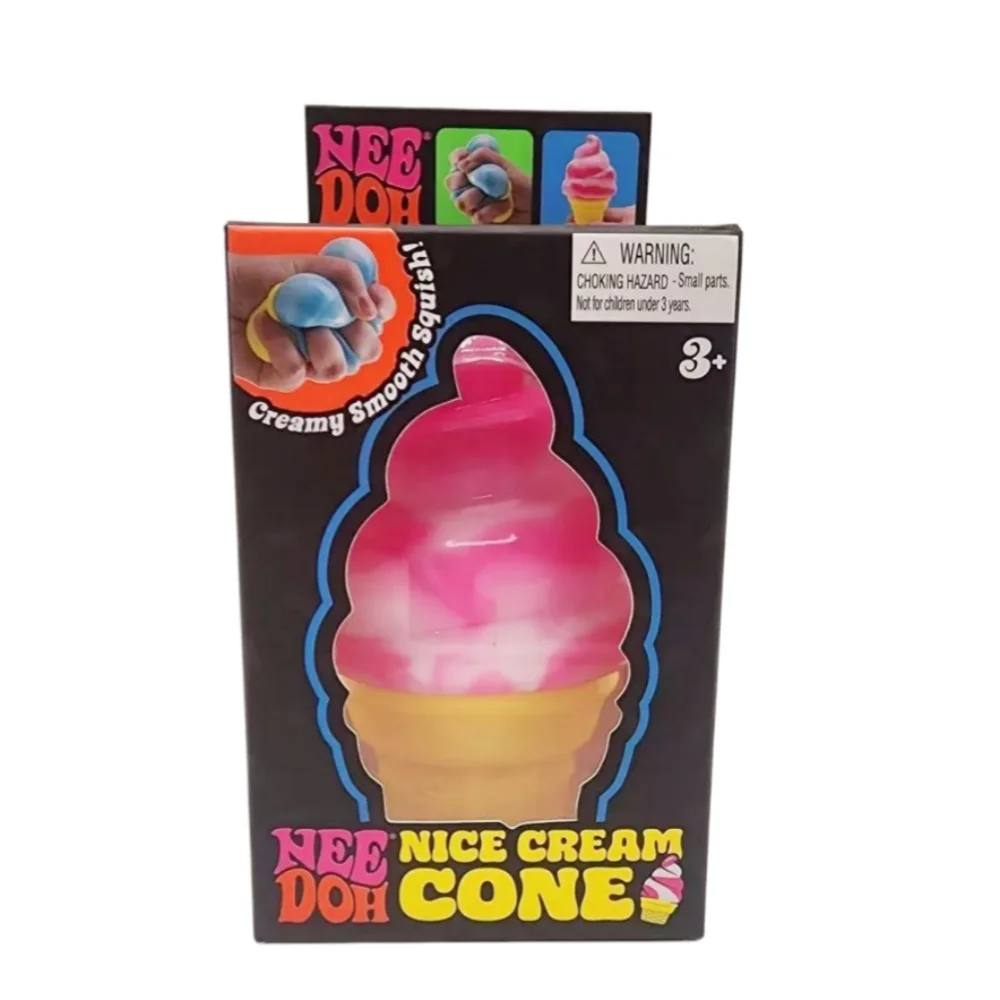 Schylling NeeDoh Nice Cream Cone Sensory Squishy Toy