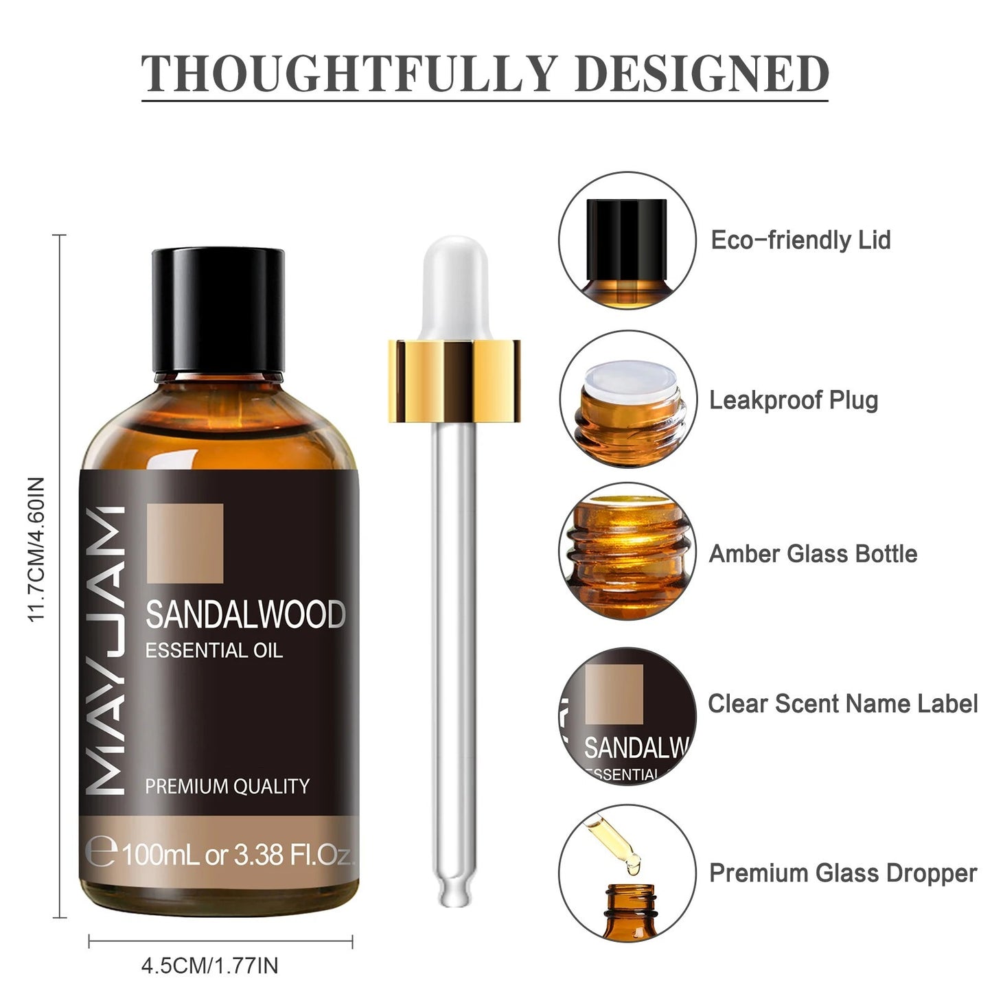 ZBS Essential Oils 100ml with Dropper — Assorted Fragrances