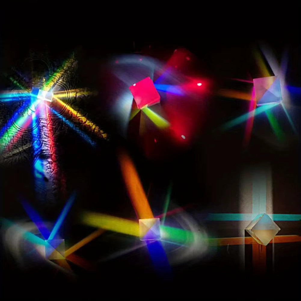 20mm Glass CMY Optical Prism Cube for Photography and Colour Refraction