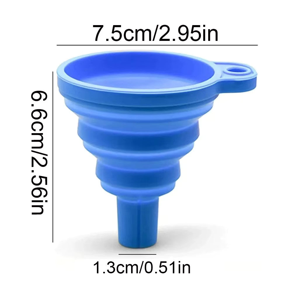 Universal Foldable Silicone Car Oil and Fluid Funnel