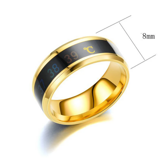 Utag Intelligent Titanium Steel Mood Temperature-Sensing Ring